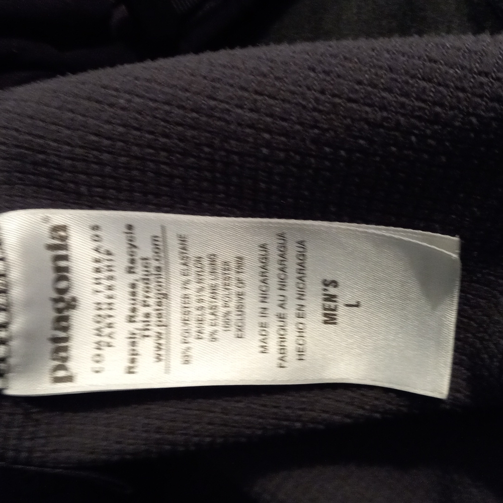 Patagonia Mens Sz L Black - Picture 7 of 7